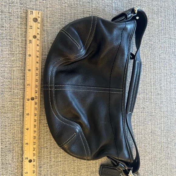 Coach Black Leather Shoulder Bag - Picture 2 of 2